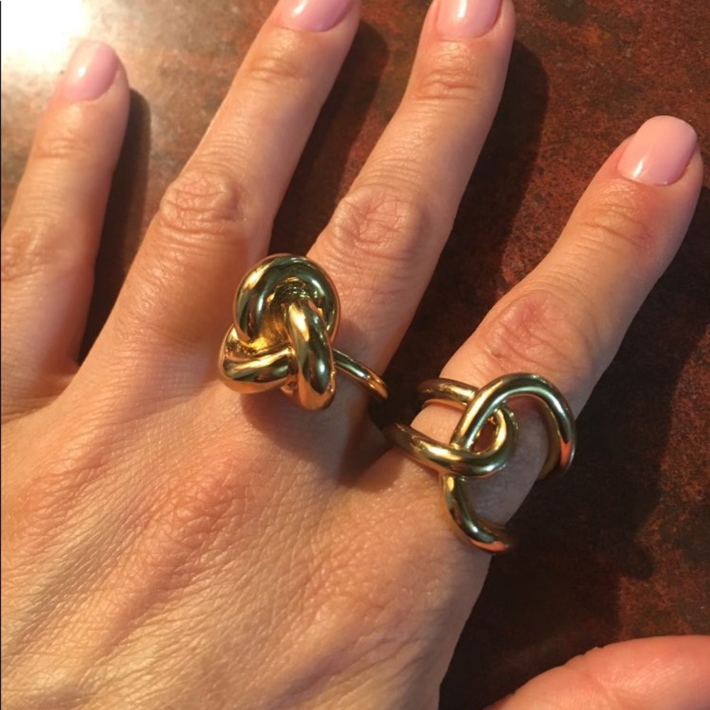 Double Line Cross winding Rings - Picture 2 of 8
